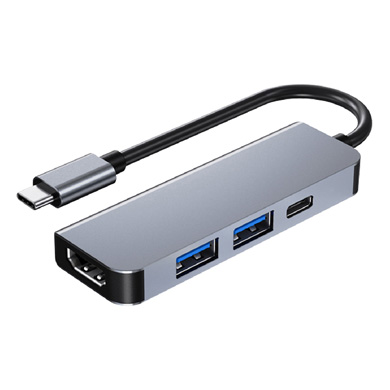 DOCKING 4 EN 1: CONECTOR TIPO "C" A HDMI 4k 30hz , USB V3.0x2 y USB TIPO “C” PD 100W 0